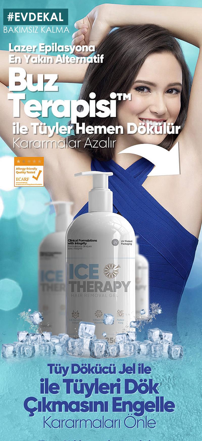 Ice Therapy ile istenmeyen tüylere son verin! Lazer epilasyona en yakın etki Ice Therapy kullanmaya hemen başlayın.